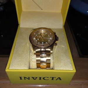 Invicta gold watch